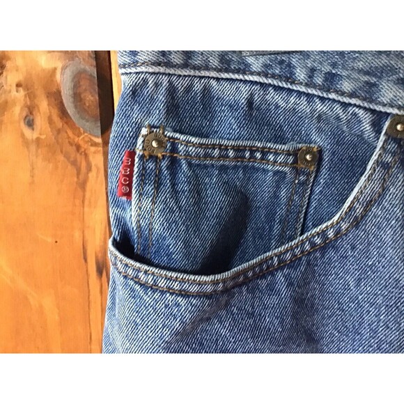 VINTAGE Bugle Boy 765 Jeans 32x32 Classic Denim Loose Faded Distressed - Picture 2 of 10